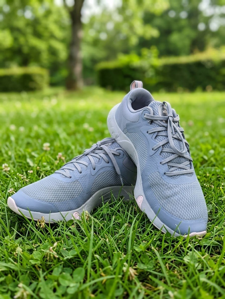 Grey Mesh Runner