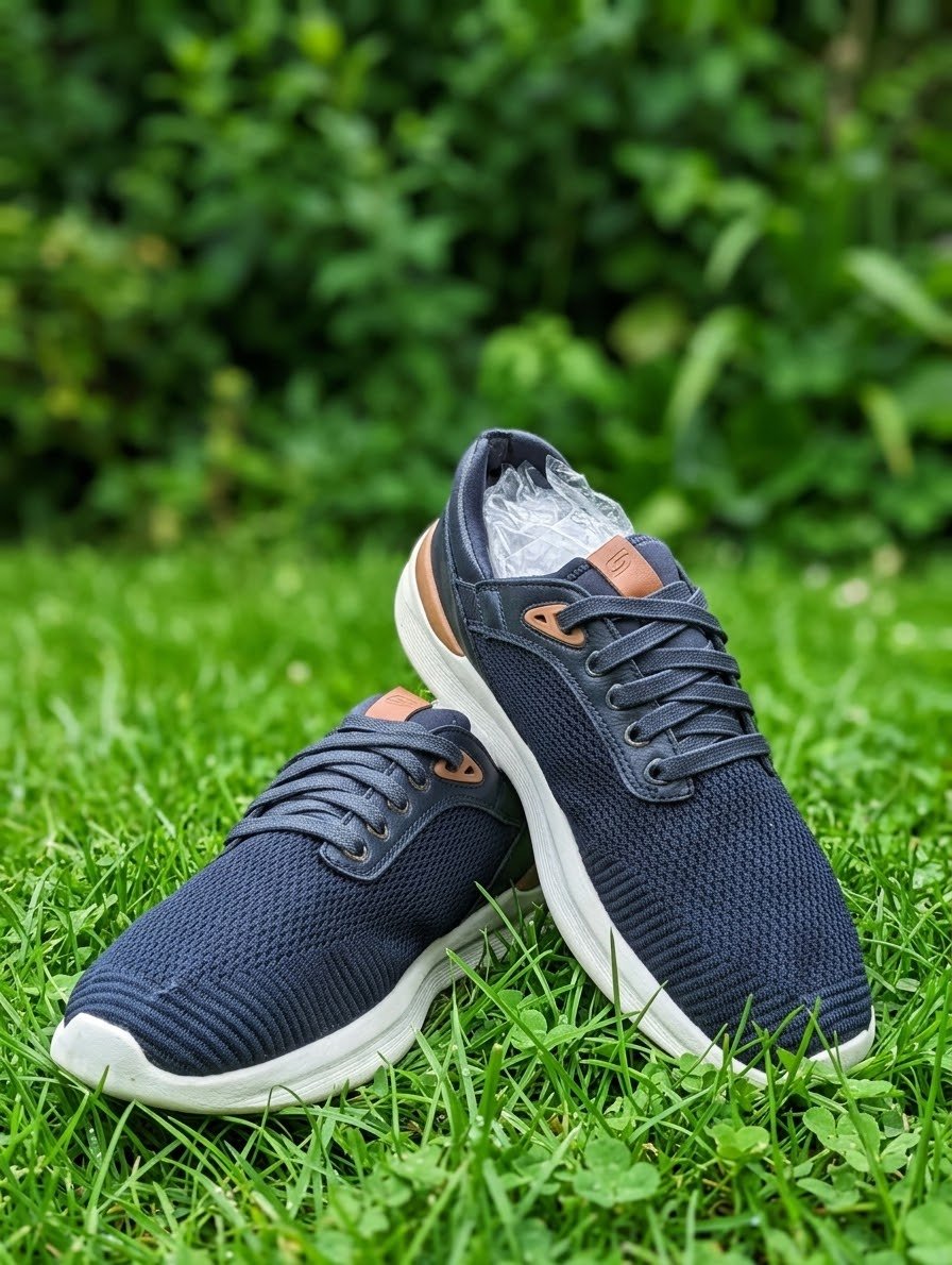 Navy Knit Runner
