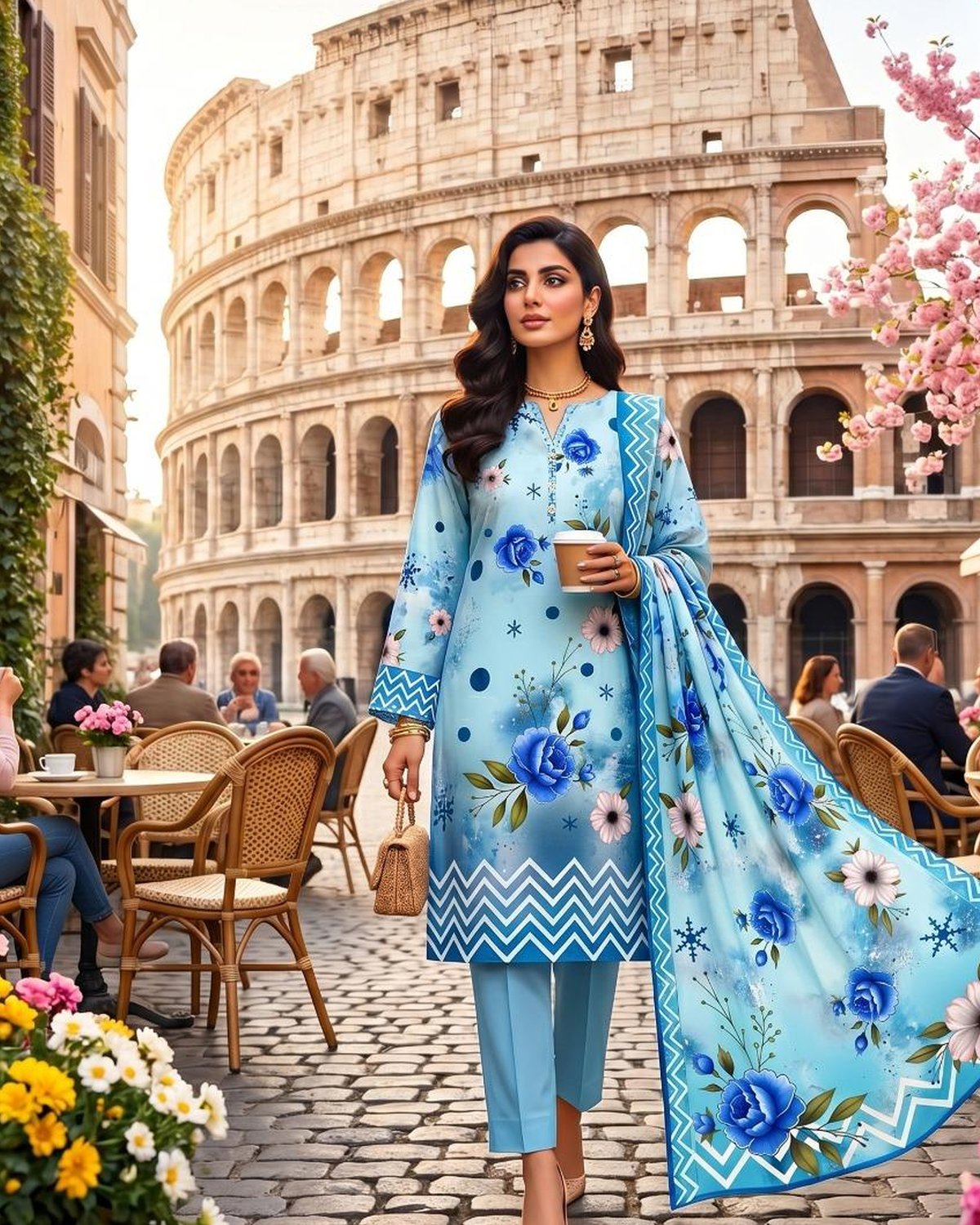 Printed lawn